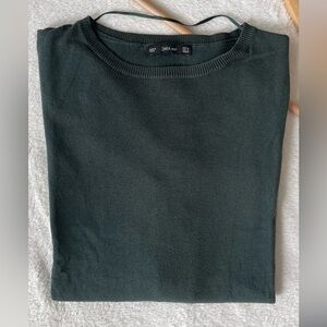 Zara Knit Long Sleeve Size M Forest Green
